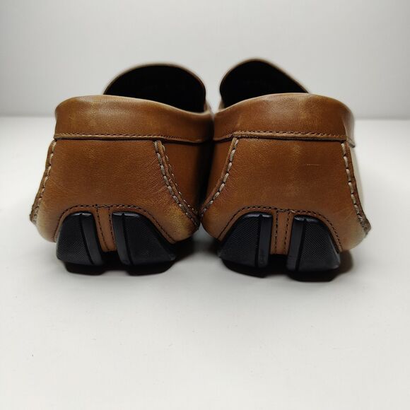 Salvatore Ferragamo Penny Loafers Leather Brown Moccasin Driver Shoes 10.5 D - Picture 6 of 13